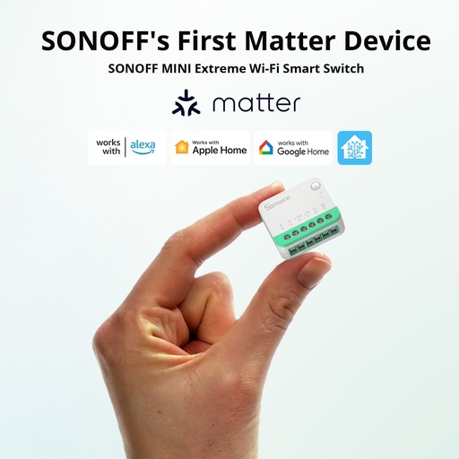 [MINIR4M] SONOFF MINI
Extreme Wi-Fi
Smart Switch
(Matter -enabled)