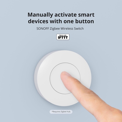 [SNZB-01P
(With Battery)] SONOFF Zigbee Wireless Switch